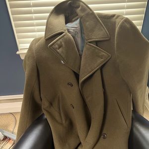 Ralph Lauren Vintage Purple Label Dark Green Pea Coat